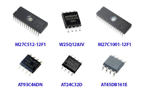 نمونه های مختلف آی سی حافظه غیرفرار