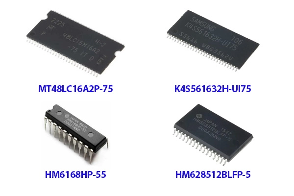 نمونه های مختلف آی سی حافظه فرار