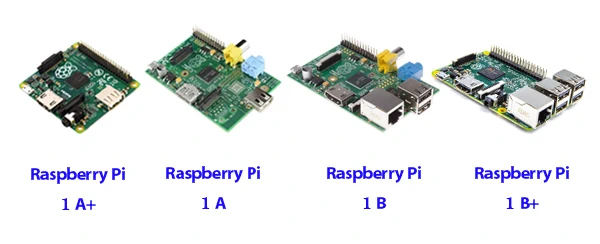 انواع مختلف برد توسعه رزبری پای 1