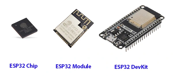 انواع مختلف ESP32