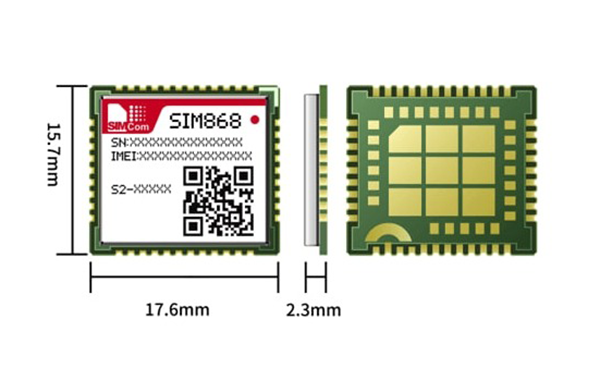 ابعاد ماژول SIM868