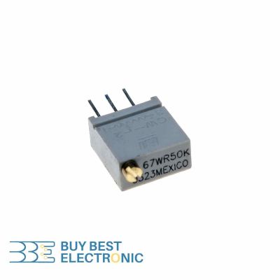 MULTITURN TRIMMING POTENTIOMETER 50KOHMS GRAY