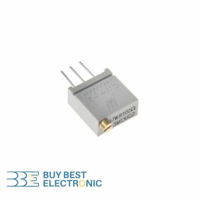 MULTITURN TRIMMING POTENTIOMETER 100OHMS GRAY