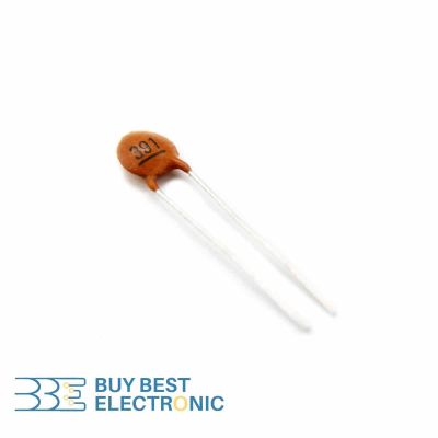 CERAMIC DISC CAPACITOR 390PF 50V