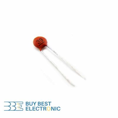CERAMIC DISC CAPACITOR 39PF 50V
