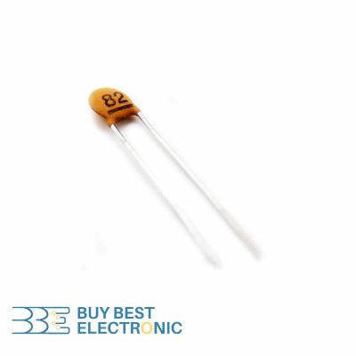 CERAMIC DISC CAPACITOR 82PF 50V
