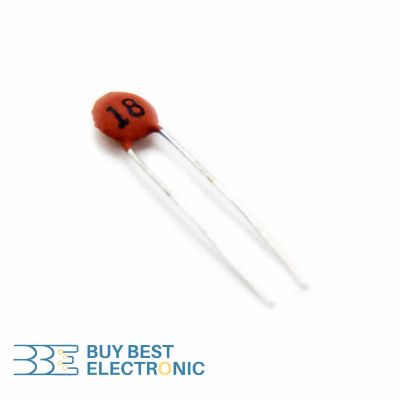 CERAMIC DISC CAPACITOR 18PF 50V