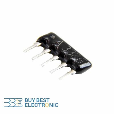 RESISTOR ARRAY 3.3KOHM 5PIN
