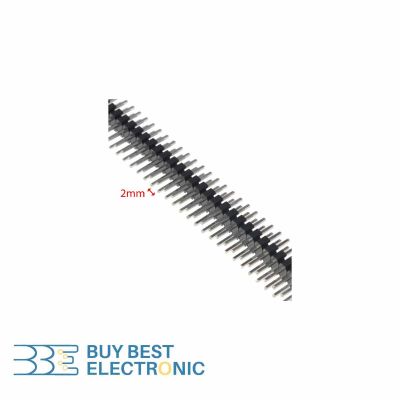 PIN HEADER 2*40 MALE ST 2MM