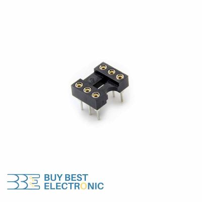 IC SOCKET 6 PIN ROUND HOLE
