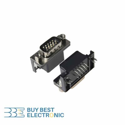 15 PIN D-SUB VGA RIGHT ANGEL MALE