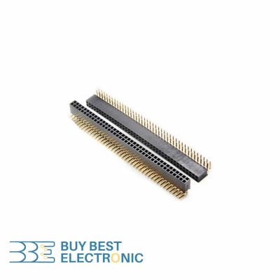 PIN HEADER 2*40 FEMALE RA 2.54MM