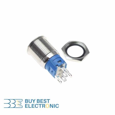 METAL SWITCH WATERPROOF WITH LIGHT SELF-LOCKING 16MM