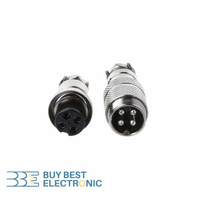 GX16-B-4PIN MALE AND FEMALE