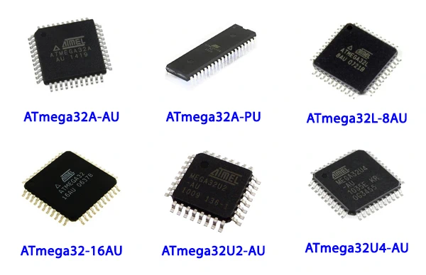 نمونه‌های میکروکنترلر ATmega32