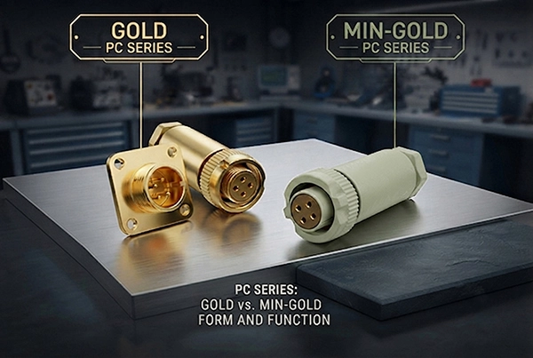 تفاوت بین کانکتورهای گرد طلایی سری Gold و Min-Gold